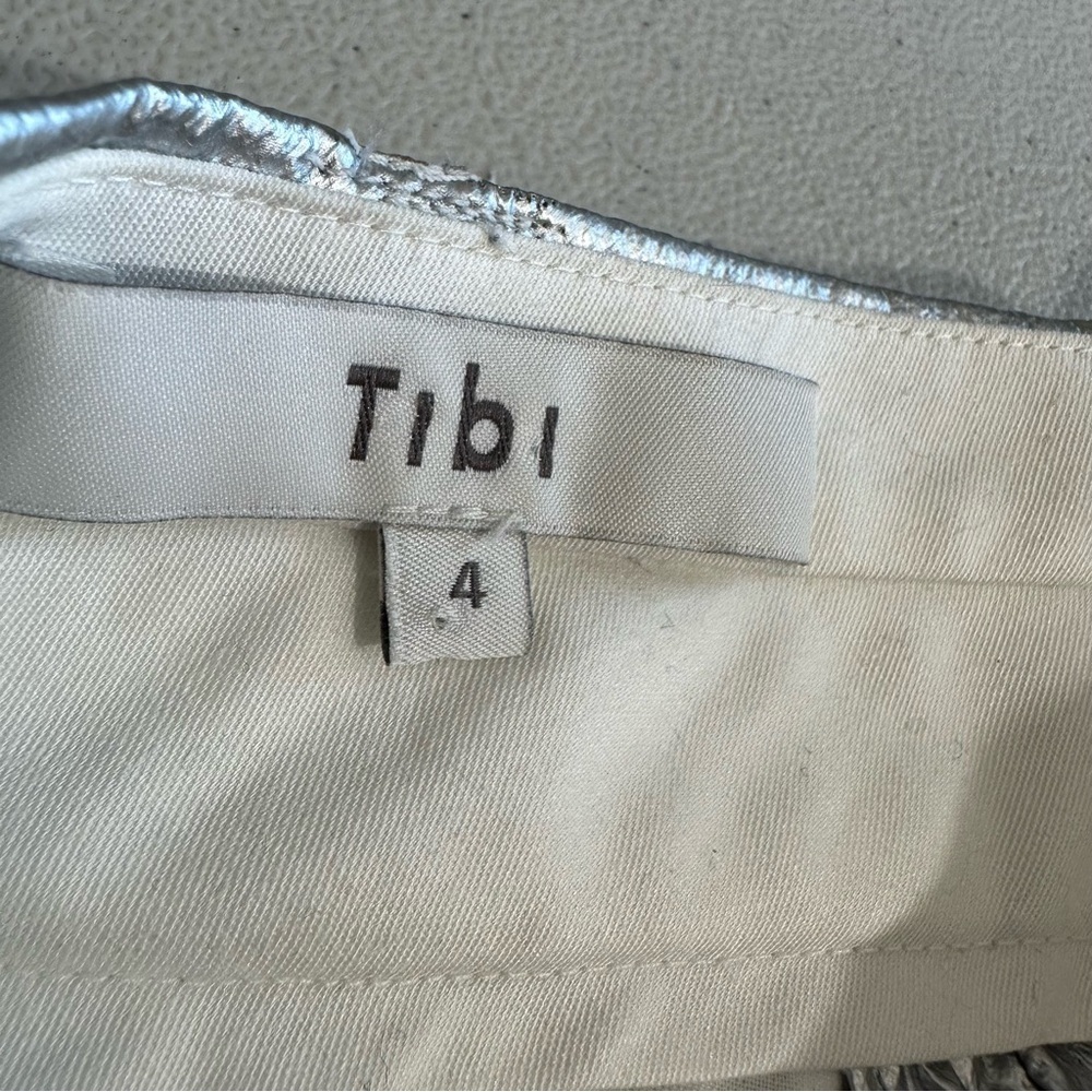 Tibi 
Metallic Pleated Cargo Pants Silver women’s - Picture 13 of 15